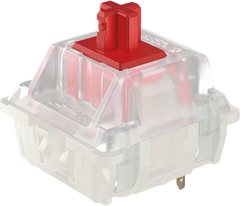 GranVela Cherry MX Standard RGB Red Switches - Plate Mounted 45g Force Linear Clear-Housing Switches for Mechanical Keyboard-MX1A-L1NA 10 Pack - Image 2